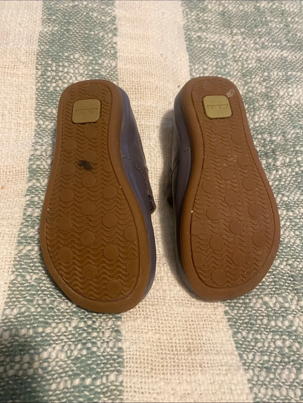 Clarks Navy and Pink Floral Strap Size 6